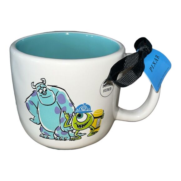 Rae Dunn Disney Pixar MONSTER CREW Cup Mug Monsters Inc Sully Mike Wazowski NEW - Picture 1 of 4